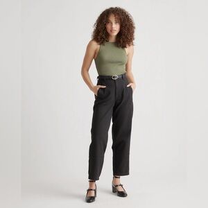 Quince Organic Stretch Cotton Twill Barrel Pants size 12